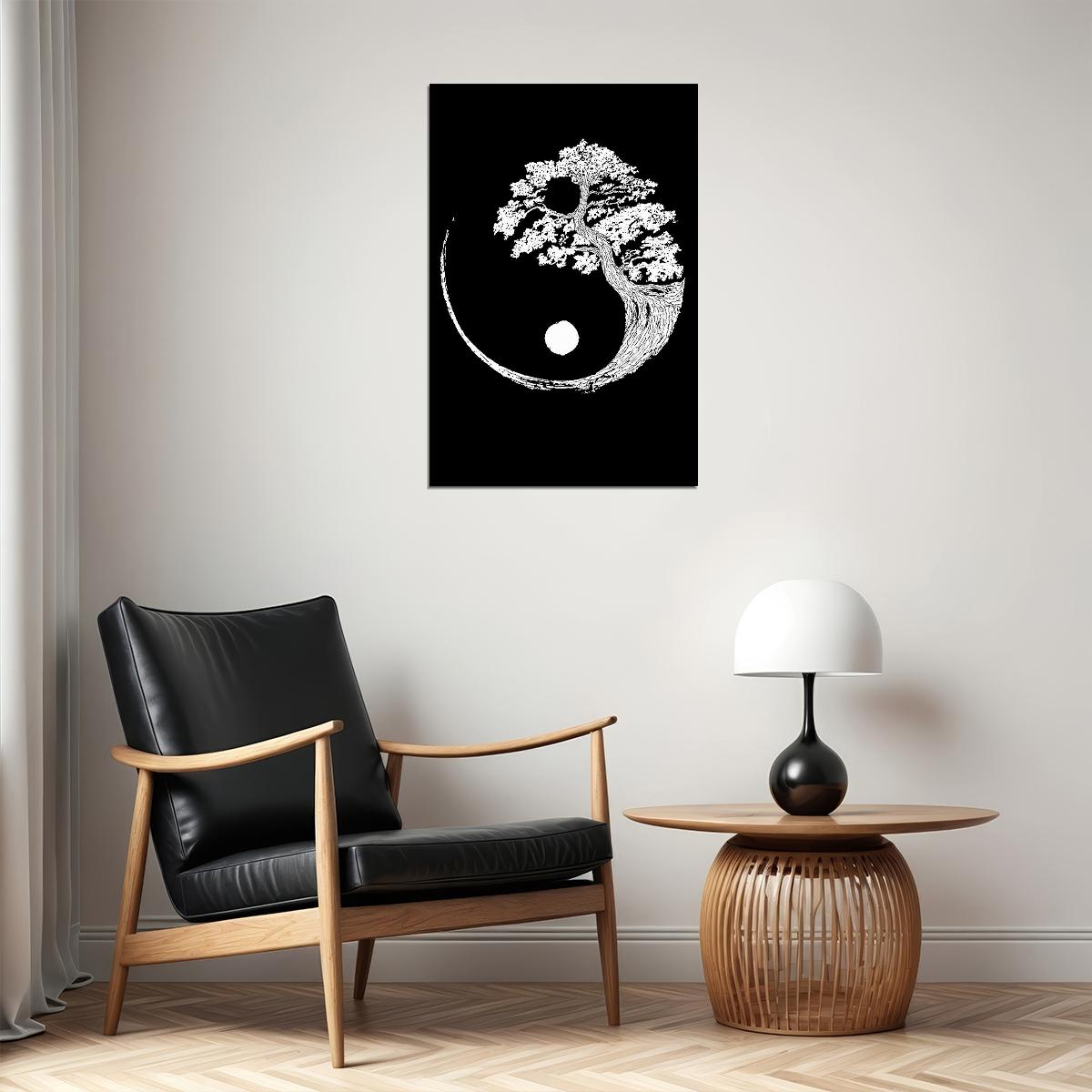 Yin Yang In Color Psychedelic Symbol Poster Wall Art Print Home Wall Decor