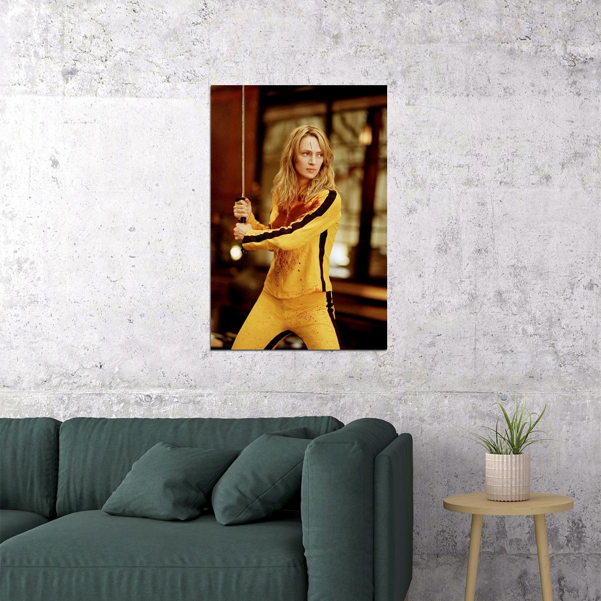 Uma Thurman Kill Bill Movie Actress Poster Wall Art Print Home Wall Decor