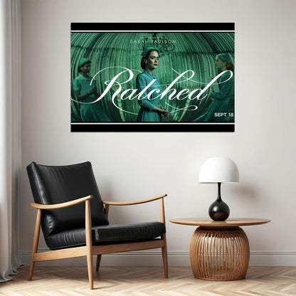 Ratched Sarah Paulson Terror Horror Tv Show Poster Wall Art Print Home Wall Decor