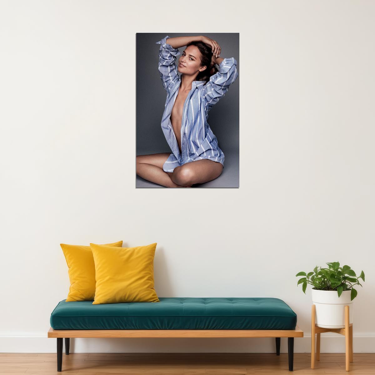 Alicia Vikander Celebrity Sweden Sexy Actor Poster Wall Art Print Home Wall Decor