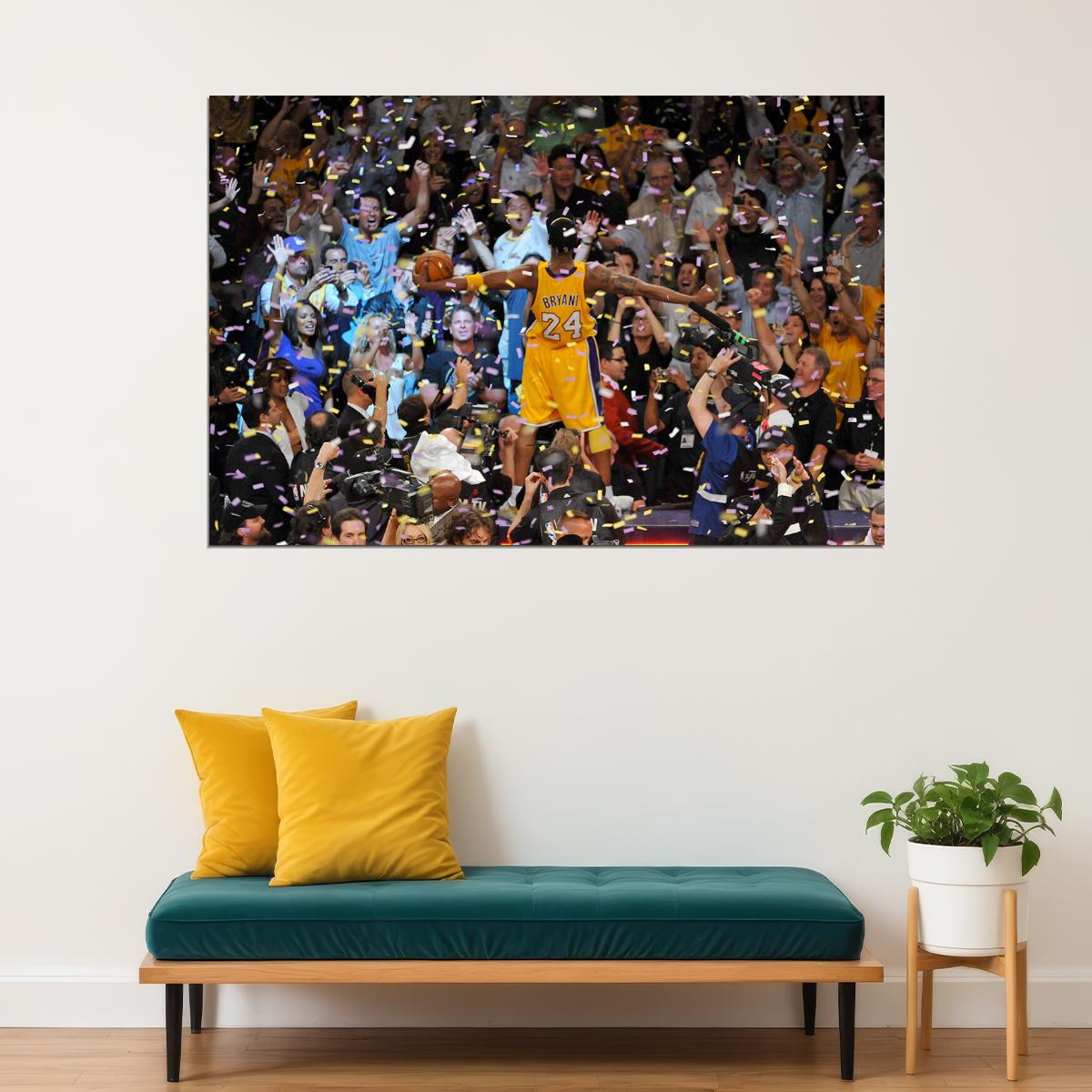 Kobe Bryant Los Angeles Basketball Player Poster Wall Art Print Home Wall Decor