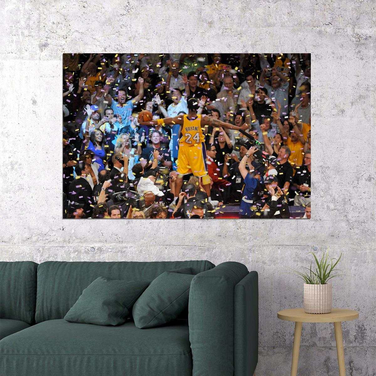 Kobe Bryant Los Angeles Basketball Player Poster Wall Art Print Home Wall Decor