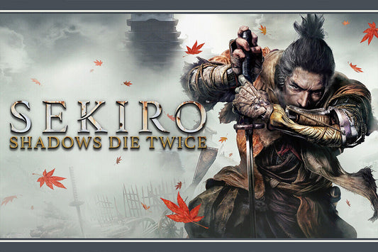 Sekiro Shadows Die Twice Fight Samurai Game Poster Wall Art Print Home Wall Decor