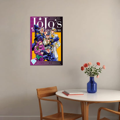 Jojo Bizarre Adventure Fight Japan Anime Poster Wall Art Print Home Wall Decor