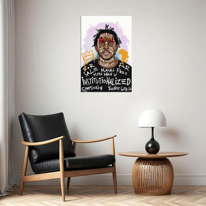 Kendrick Lamar Grammy American Hip Hop Rap Star Poster Wall Art Print Home Wall Decor