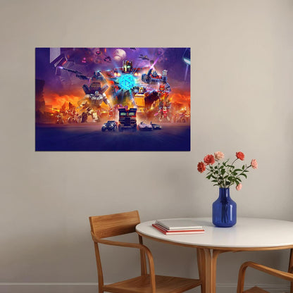 Transformers Optimus Prime Megatron War Movie Poster Wall Art Print Home Wall Decor