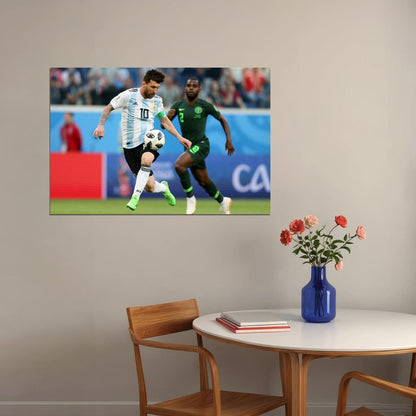 Lionel Messi World Cup 2018 Argentina Soccer Player Poster Wall Art Print Home Wall Decor