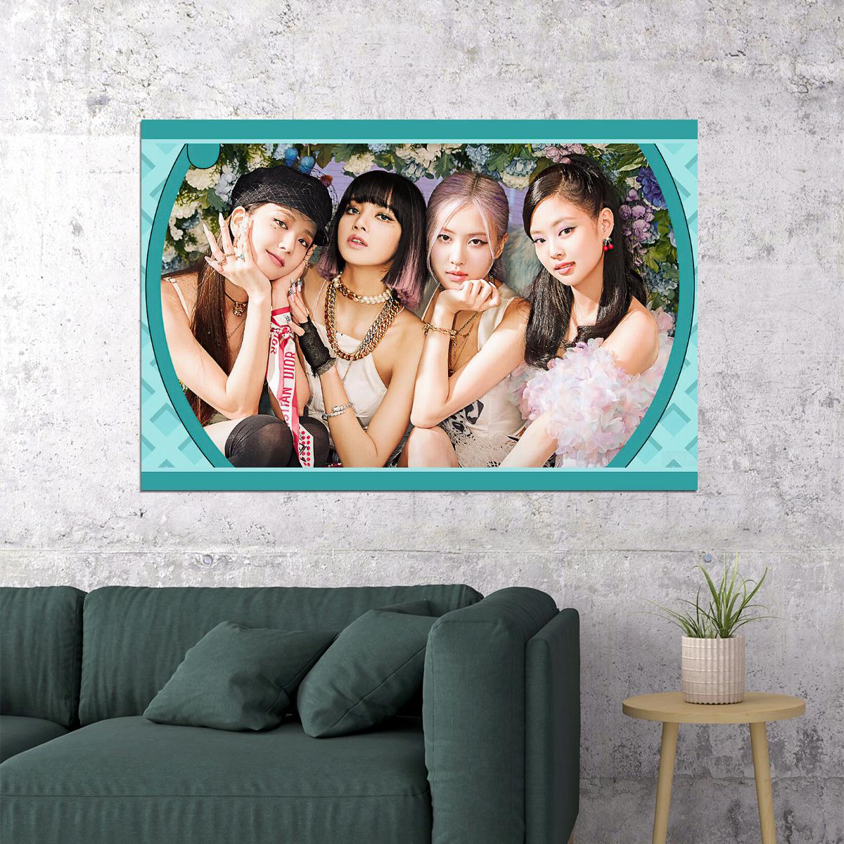 Black Pink Jennie Rose Lisa Jisoo Kpop Star Poster Wall Art Print Home Wall Decor