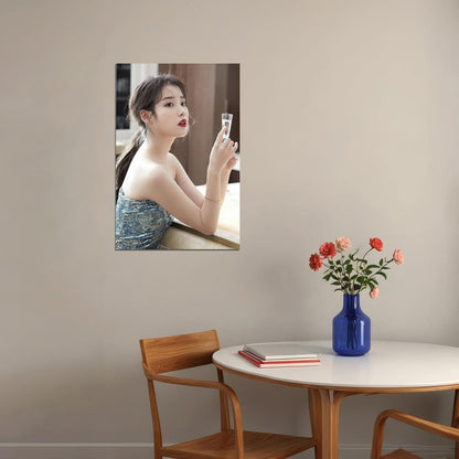 Korean Idol Iu Lee Ji Eun Girl Kpop Star Poster Wall Art Print Home Wall Decor