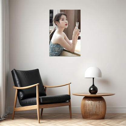 Korean Idol Iu Lee Ji Eun Girl Kpop Star Poster Wall Art Print Home Wall Decor