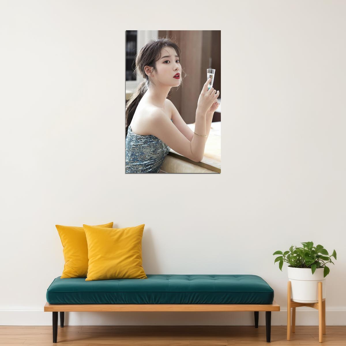 Korean Idol Iu Lee Ji Eun Girl Kpop Star Poster Wall Art Print Home Wall Decor