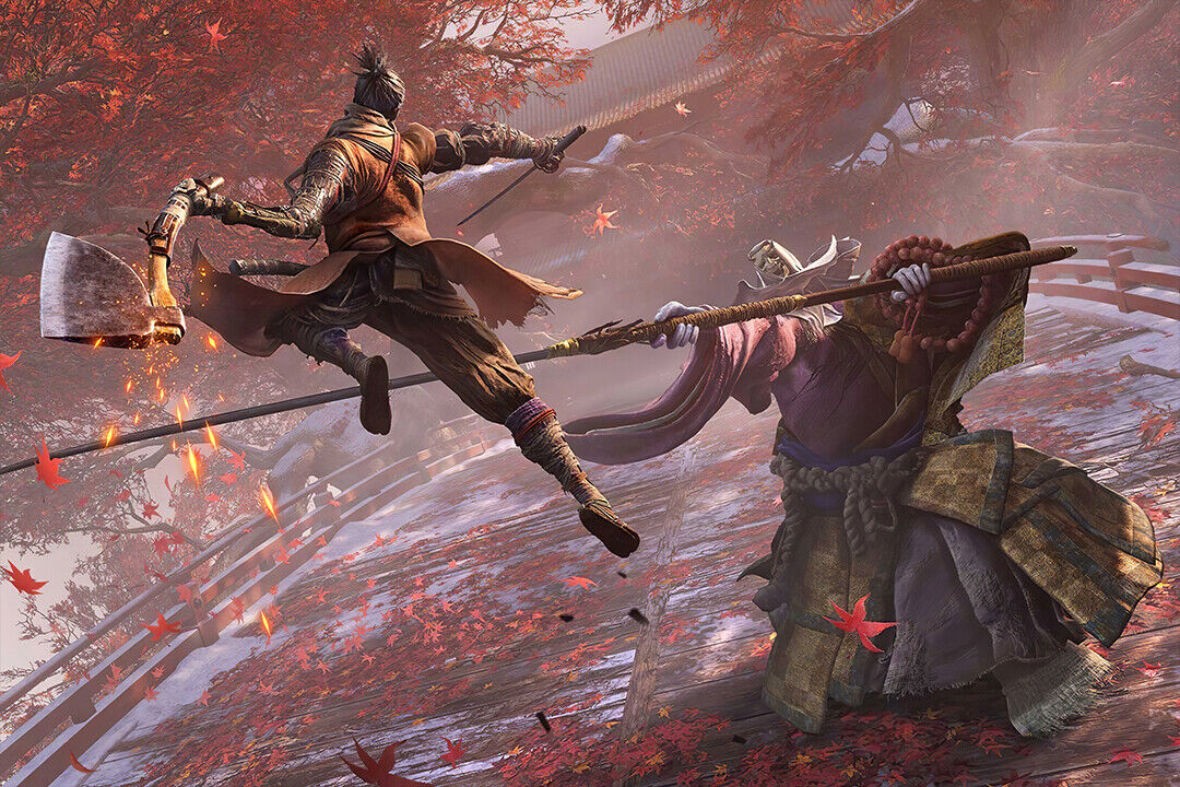 Sekiro Shadows Die Twice Fight Samurai Game Poster Wall Art Print Home Wall Decor