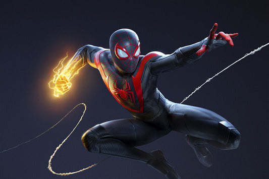 Spider Man Miles Morales Hot Fight Game Poster Wall Art Print Home Wall Decor