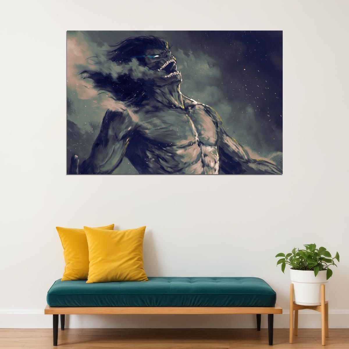 Attack On Titan Season 4 Big Man Japan Anime Poster Wall Art Print Home Wall Decor - xonomax