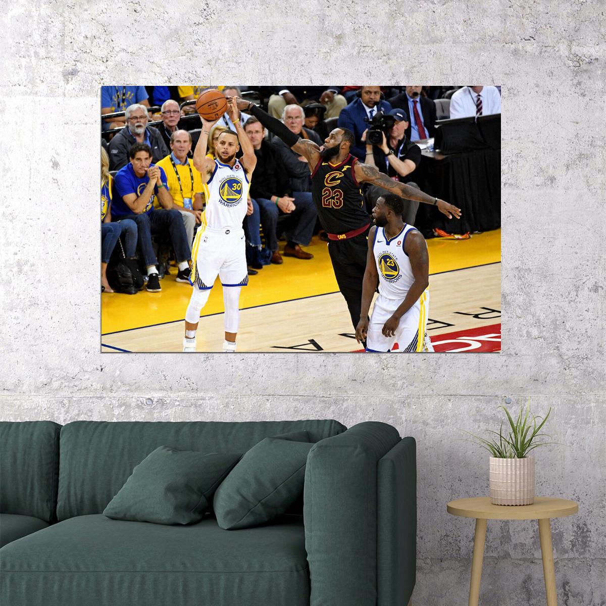 Stephen Curry 3 Point Mvp Final Poster Wall Art Print Home Wall Decor