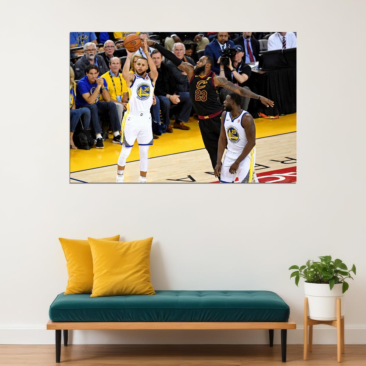 Stephen Curry 3 Point Mvp Final Poster Wall Art Print Home Wall Decor