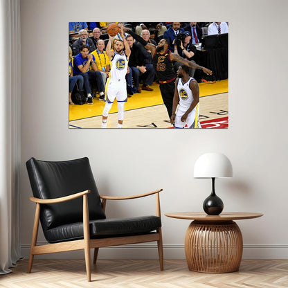 Stephen Curry 3 Point Mvp Final Poster Wall Art Print Home Wall Decor