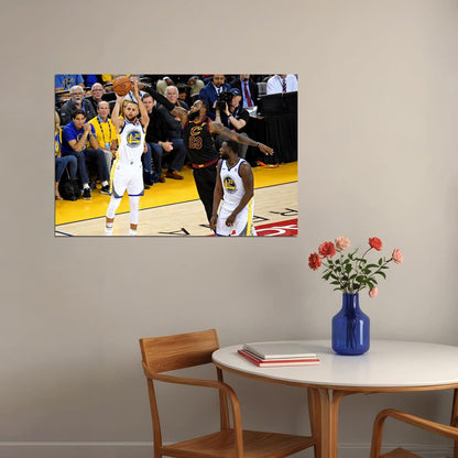 Stephen Curry 3 Point Mvp Final Poster Wall Art Print Home Wall Decor