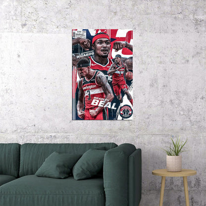 Bradley Beal Washington Basketball Star Poster Wall Art Print Home Wall Decor