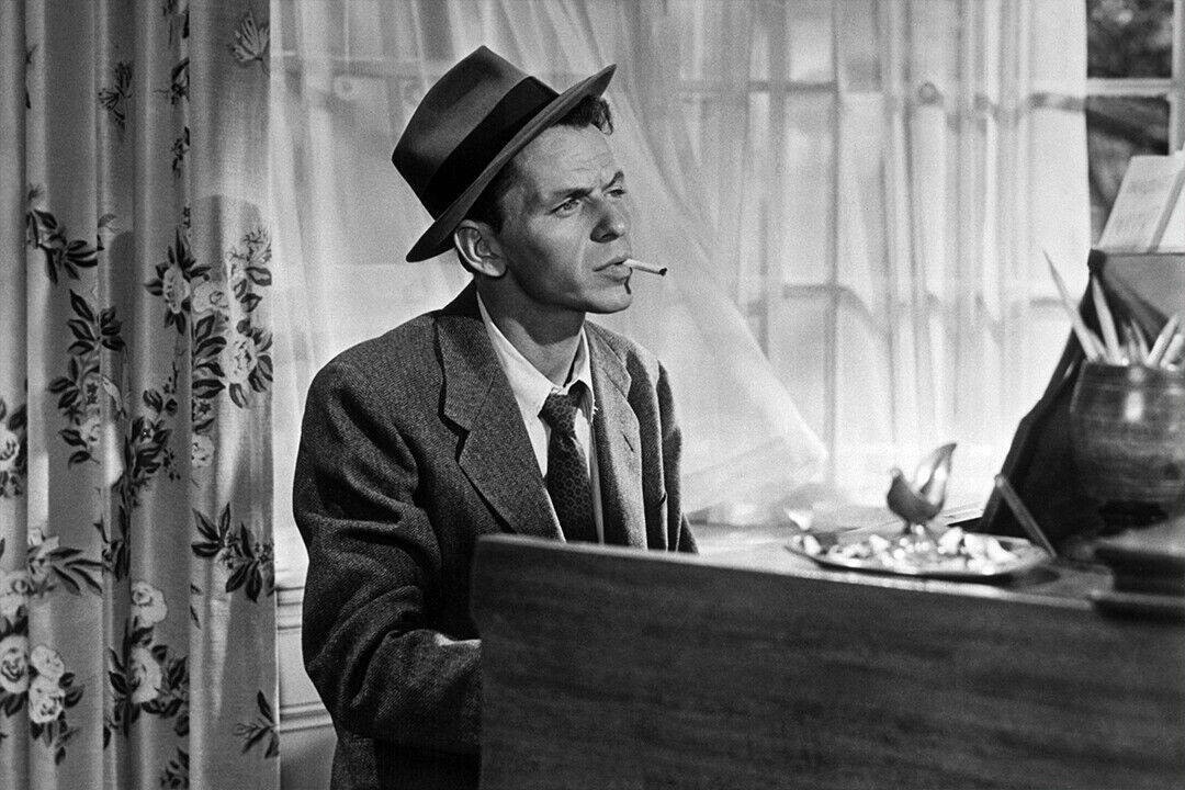 Frank Sinatra Smoking Cigar Lifestyle Star Poster Wall Art Print Home Wall Decor - xonomax