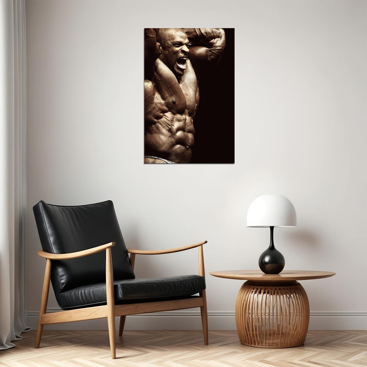 Ronnie Coleman Body Building Muscle Exercise Sport Poster Wall Art Print Home Wall Decor