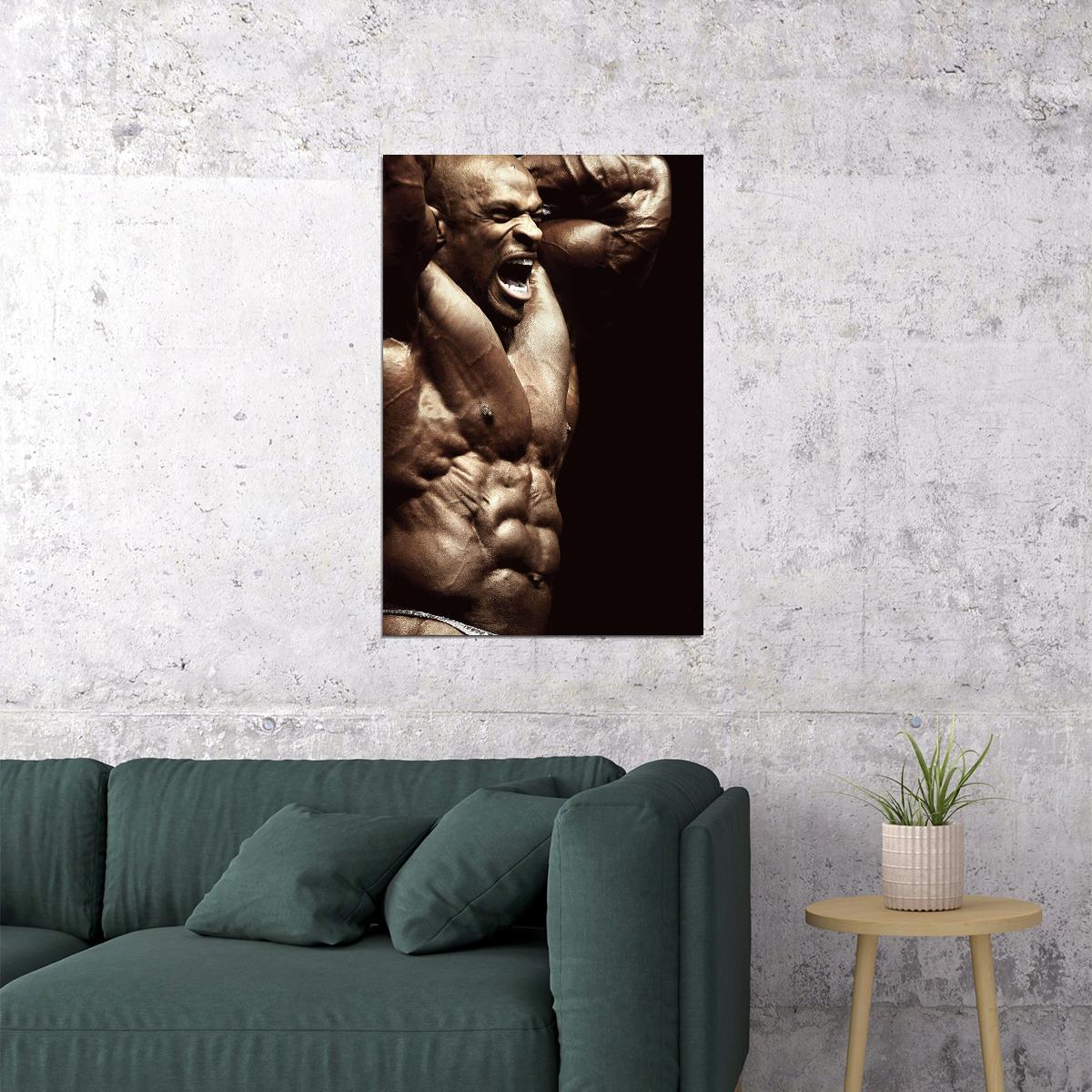 Ronnie Coleman Body Building Muscle Exercise Sport Poster Wall Art Print Home Wall Decor