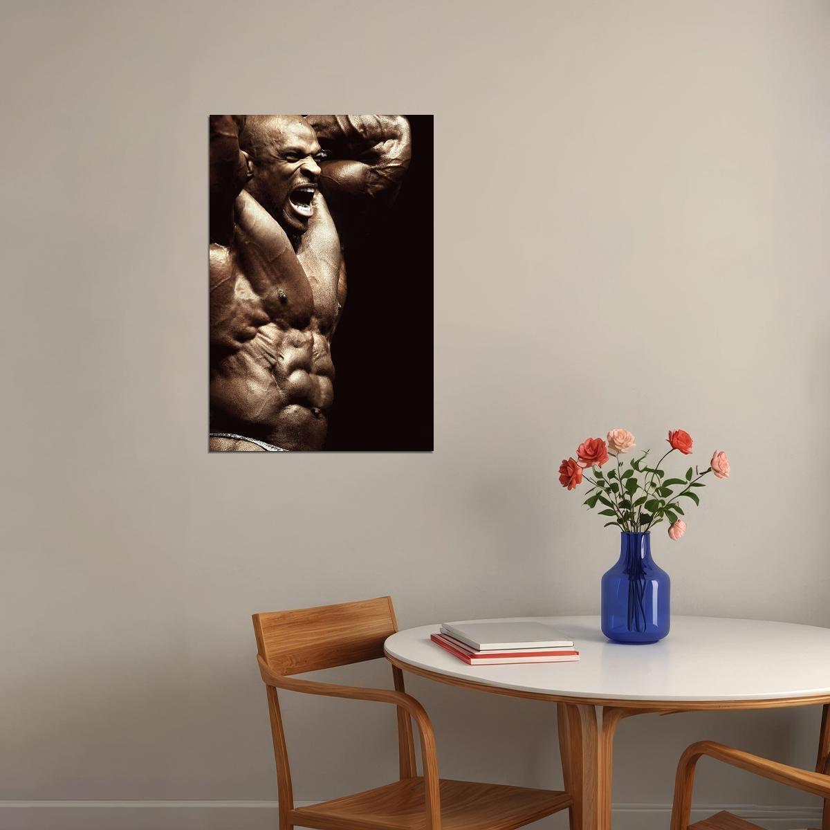 Ronnie Coleman Body Building Muscle Exercise Sport Poster Wall Art Print Home Wall Decor