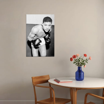 Heavyweight Boxing Champion Joe Louis Saluting The Flag Poster Wall Art Print Home Wall Decor - xonomax