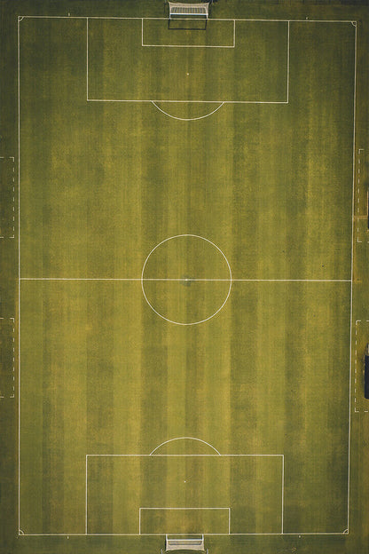 Top View Photo Of Soccer Field Poster Wall Art Print Home Wall Decor