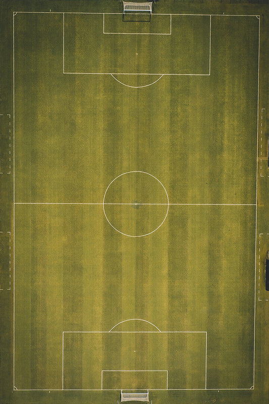 Top View Photo Of Soccer Field Poster Wall Art Print Home Wall Decor