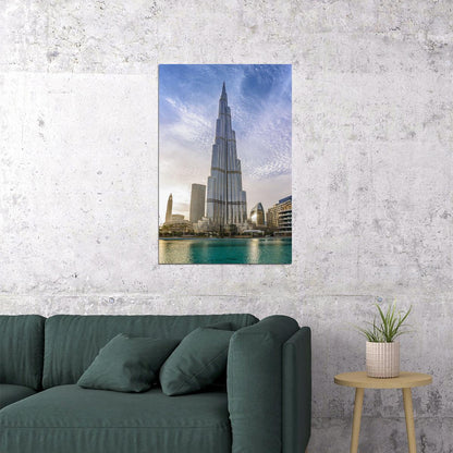 Dubai United Arab Emirates Burj Khalifa Poster Wall Art Print Home Wall Decor - xonomax