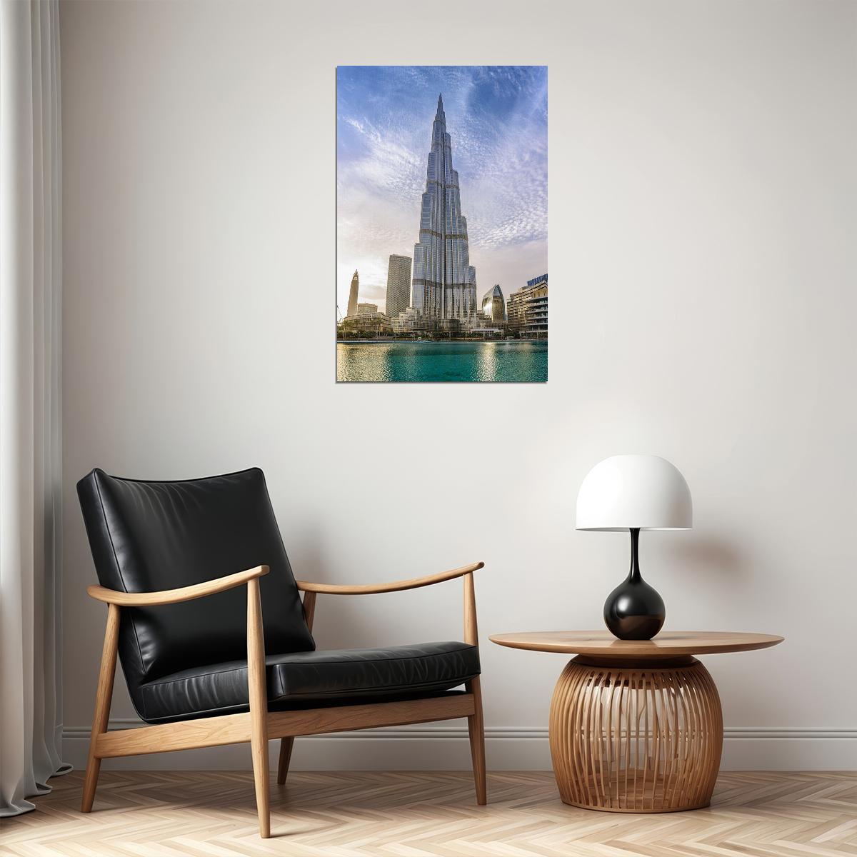 Dubai United Arab Emirates Burj Khalifa Poster Wall Art Print Home Wall Decor - xonomax