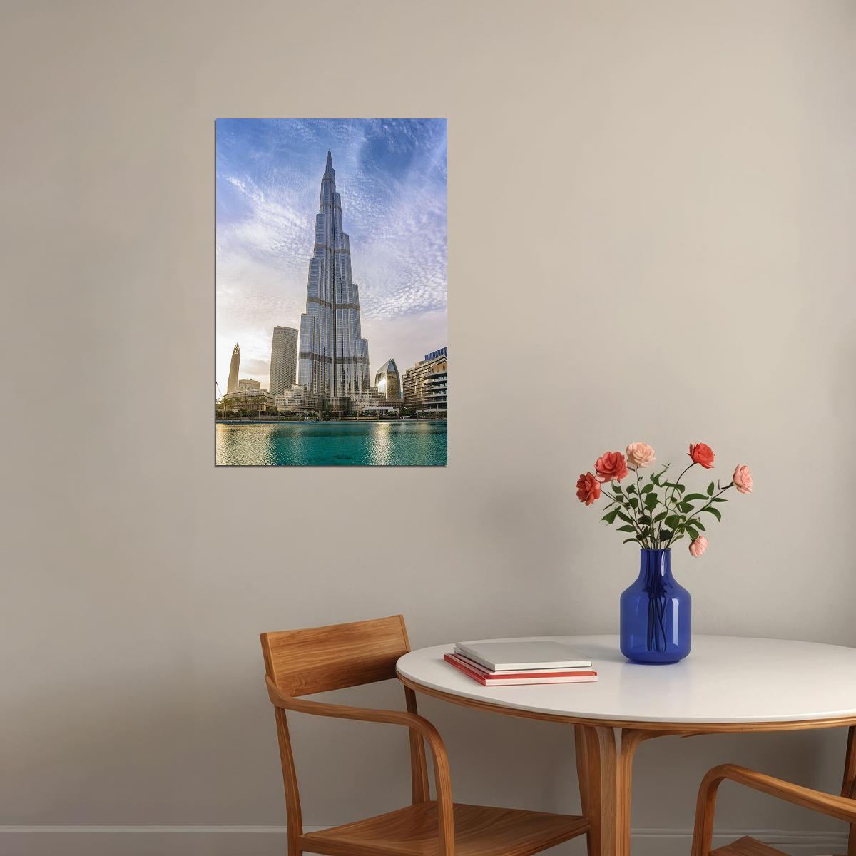 Dubai United Arab Emirates Burj Khalifa Poster Wall Art Print Home Wall Decor - xonomax