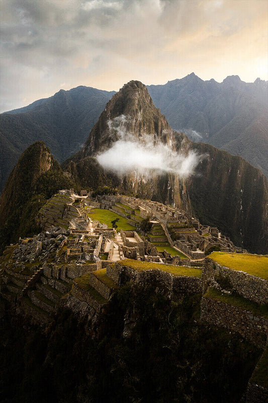 Aerial Photography Of Machu Picchu In Peru Poster Wall Art Print Home Wall Decor - xonomax