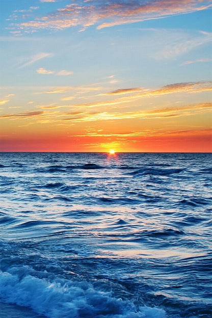 Beautiful Sunset Landscape Sea Sky Poster Wall Art Print Home Wall Decor - xonomax
