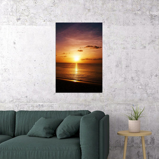 Beautiful Sunset Landscape Sky Poster Wall Art Print Home Wall Decor - xonomax