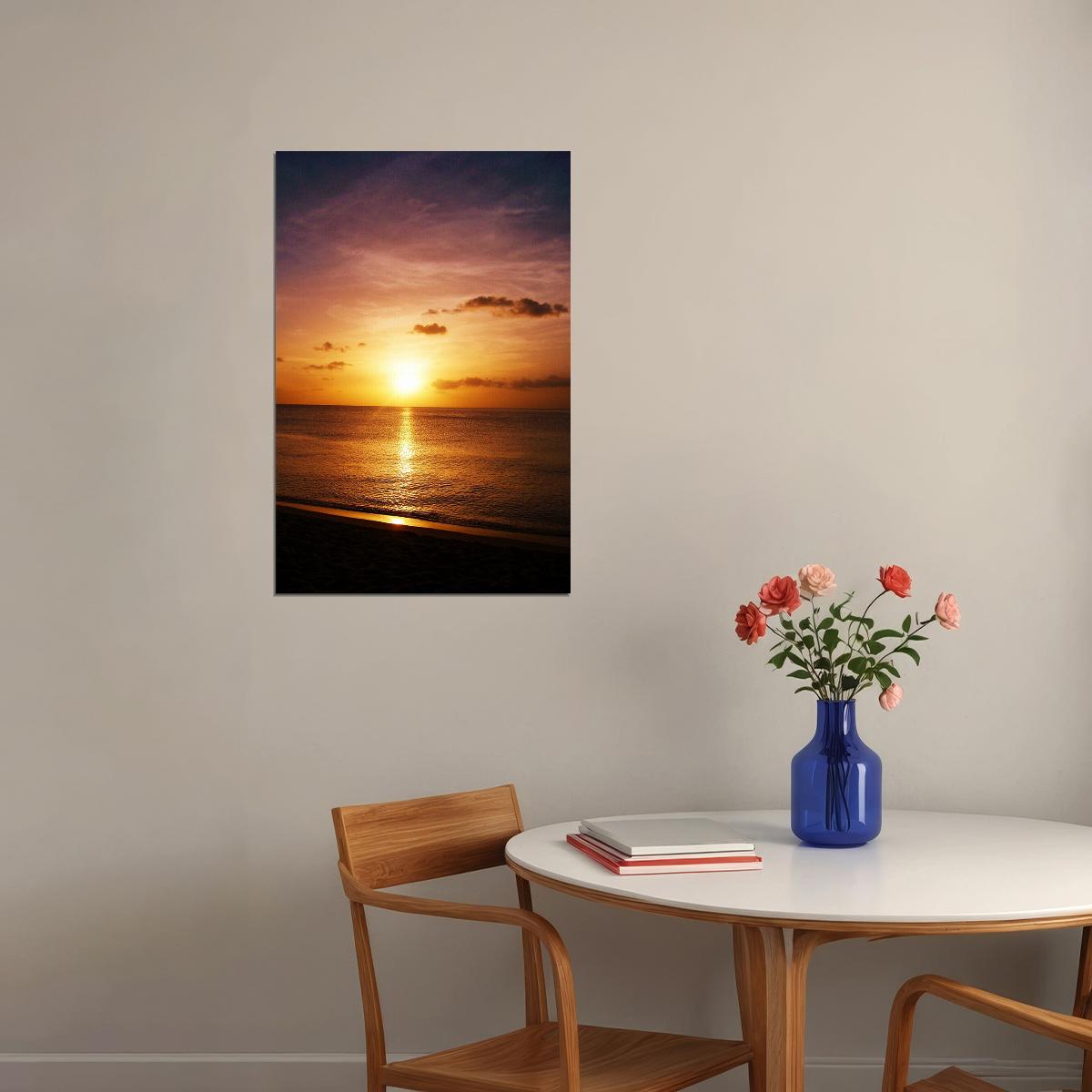 Beautiful Sunset Landscape Sky Poster Wall Art Print Home Wall Decor - xonomax