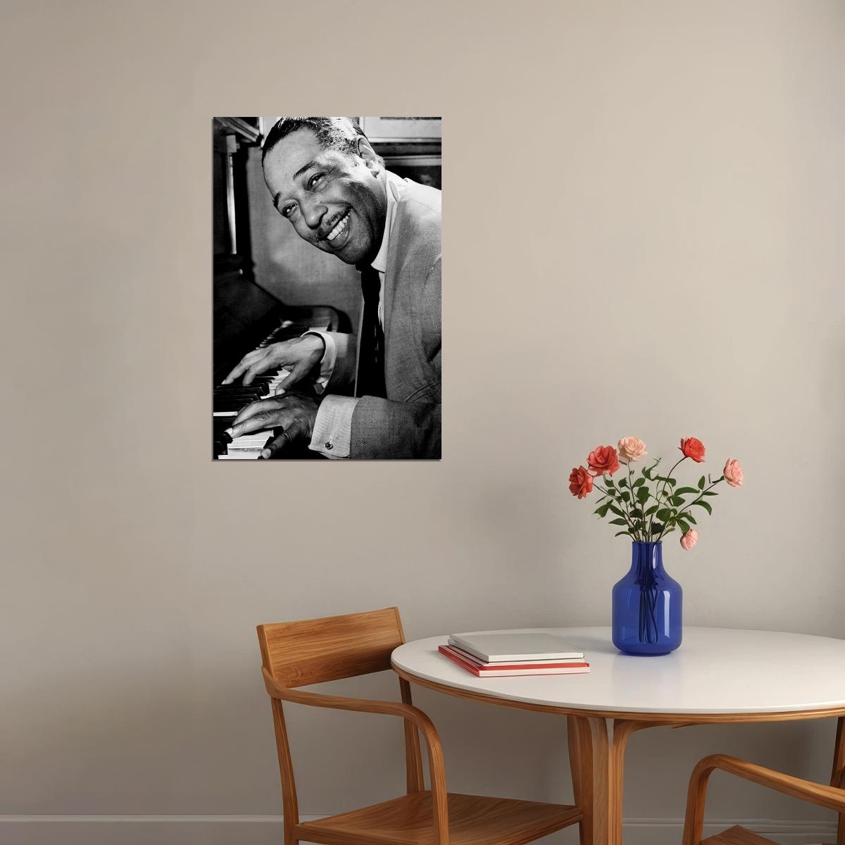 Duke Ellington At Piano Poster Wall Art Print Home Wall Decor - xonomax