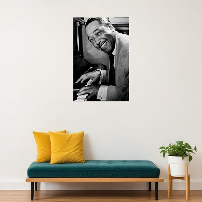 Duke Ellington At Piano Poster Wall Art Print Home Wall Decor - xonomax