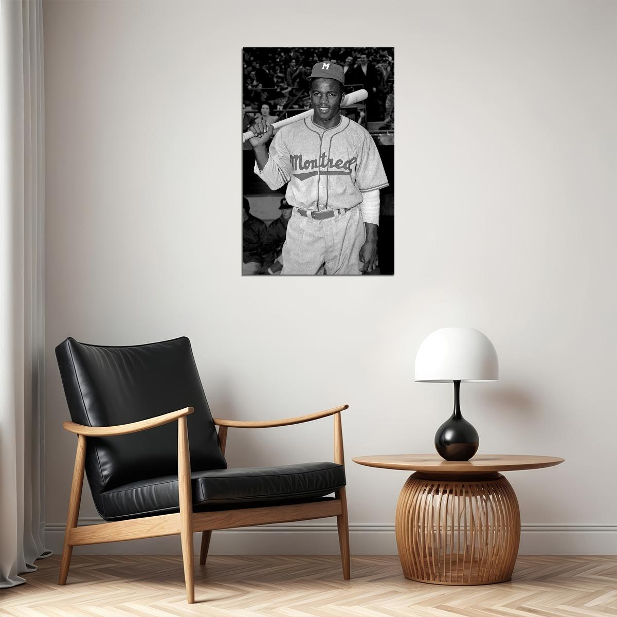Jackie Robinson Famous Athlete Sport Poster Wall Art Print Home Wall Decor - xonomax