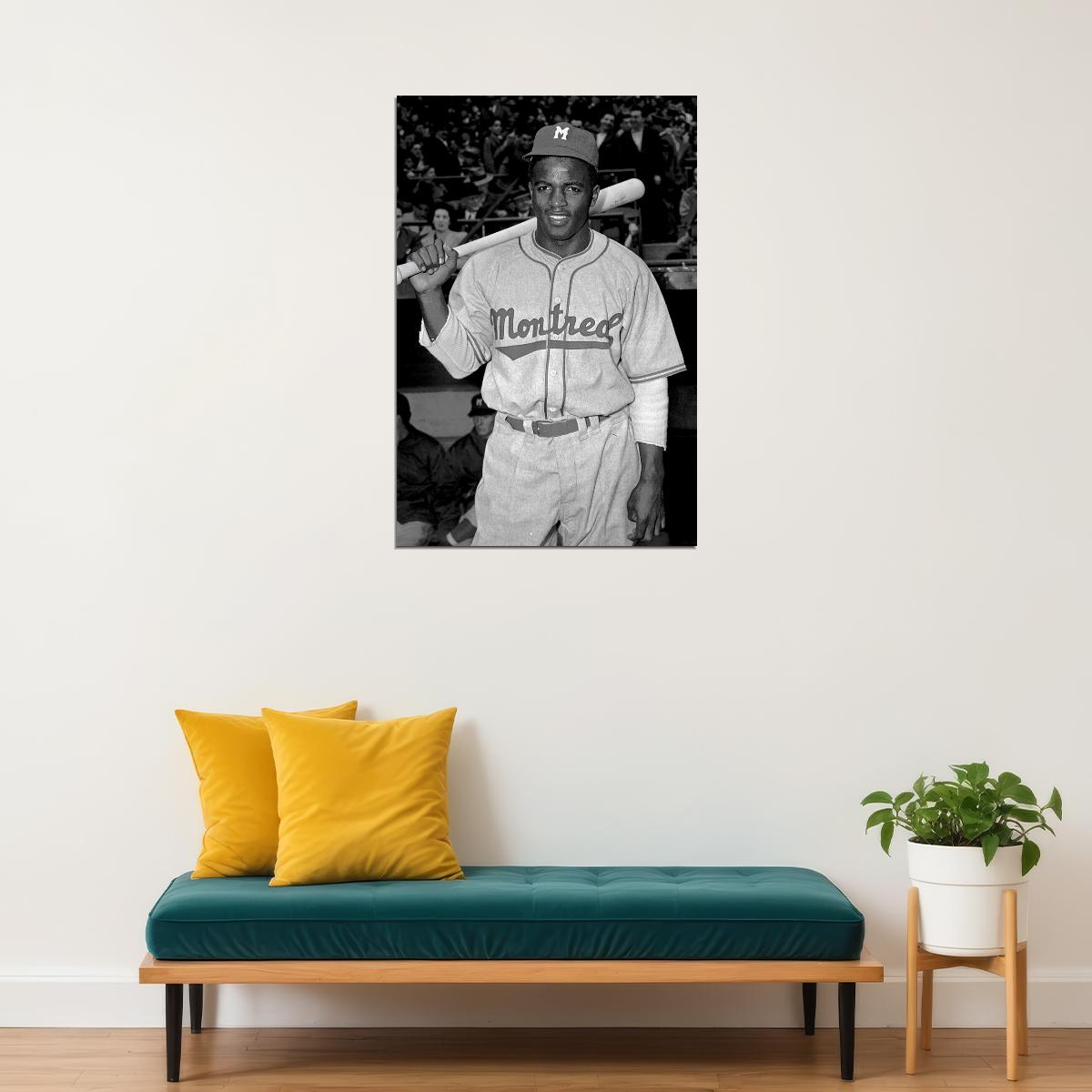 Jackie Robinson Famous Athlete Sport Poster Wall Art Print Home Wall Decor - xonomax