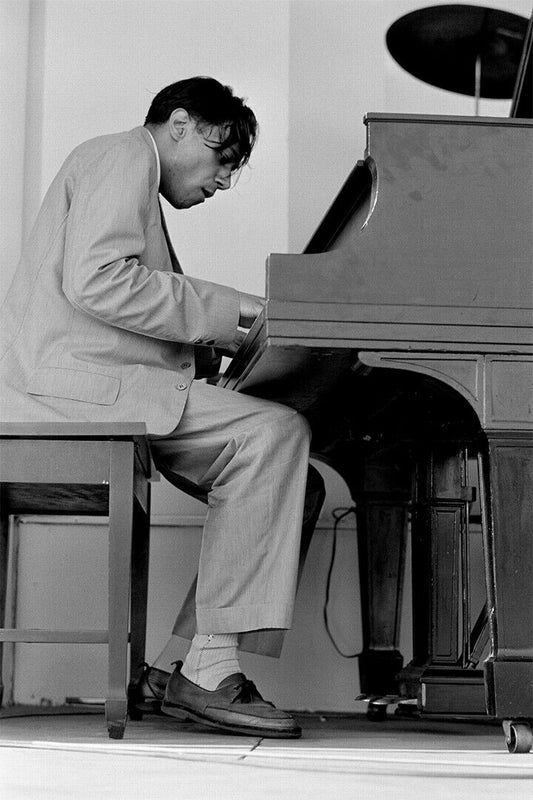 Pianist Horace Silver Plays The Piano Music Poster Wall Art Print Home Wall Decor