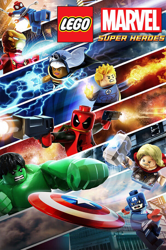 Lego Heroes Action Video Games Poster Wall Art Print Home Wall Decor