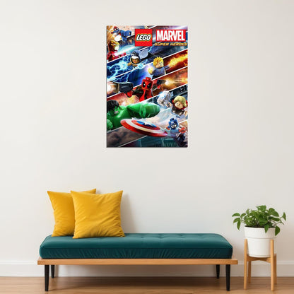 Lego Heroes Action Video Games Poster Wall Art Print Home Wall Decor