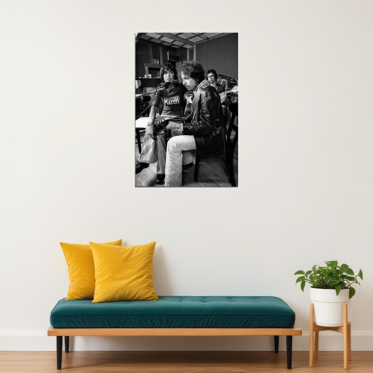 Bob Dylan And Joan Baez Musicians Poster Wall Art Print Home Wall Decor - xonomax