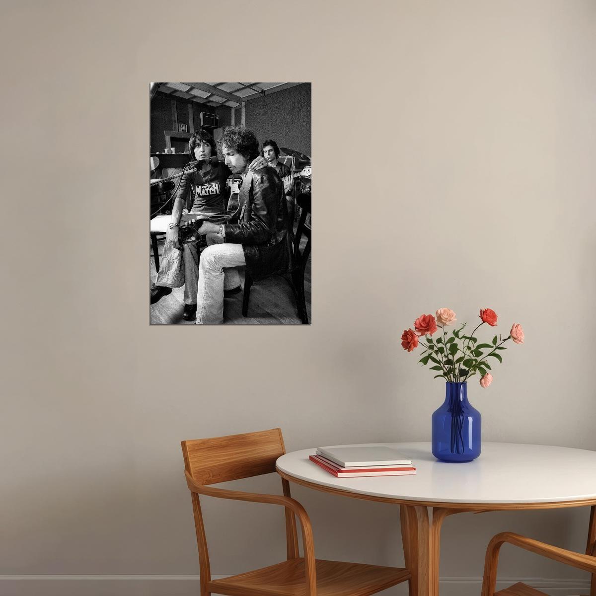 Bob Dylan And Joan Baez Musicians Poster Wall Art Print Home Wall Decor - xonomax