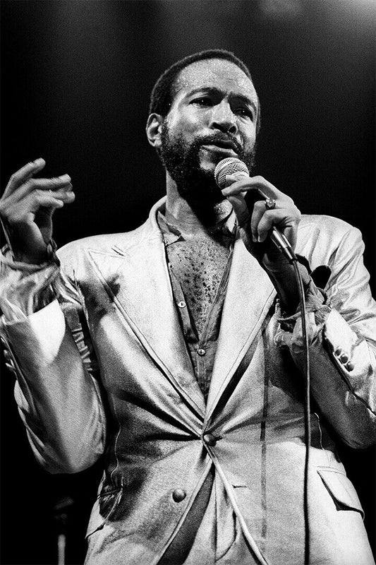 Marvin Gaye At Home Musician Album Producer Poster Wall Art Print Home Wall Decor