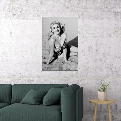 Actress Jayne Mansfield In Seductive Pose Poster Wall Art Print Home Wall Decor