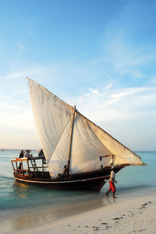 Sailing Into The Dhow Harbor Poster Wall Art Print Home Wall Decor