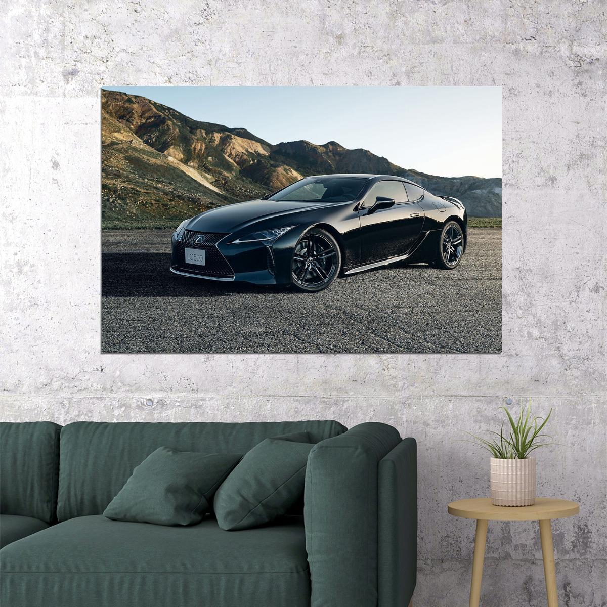 Lexus Lc 500 Aviation 2021 Grand Tourer Poster Wall Art Print Home Wall Decor